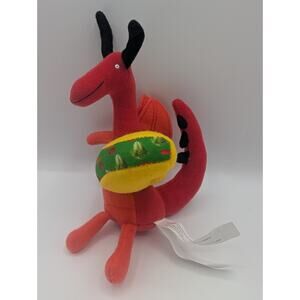 RED DRAGON LOVES TACO MERRY MAKERS PLUSH STUFFED ANIMAL TOY 6"